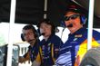 WVU Engineering student interns Justin Moser, Mark Ziegler and Rooster Hall   watching the race 